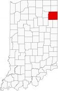 Allen County Map Indiana Locator