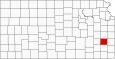 Allen County Map Kansas Inset