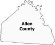 Allen County Map Kentucky