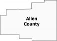 Allen County Map Ohio