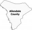 Allendale County Map South Carolina