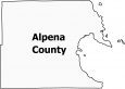 Alpena County Map Michigan