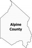 Alpine County Map California