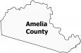 Amelia County Map Virginia