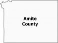 Amite County Map Mississippi