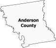 Anderson County Map Texas