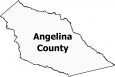 Angelina County Map Texas