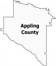 Appling County Map Georgia