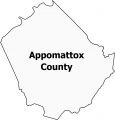Appomattox County Map Virginia
