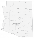 Arizona County Map - Gis Geography