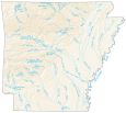 Arkansas Lakes and Rivers Map - GIS Geography