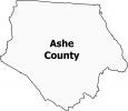 Ashe County Map North Carolina