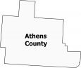 Athens County Map Ohio