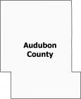 Audubon County Map Iowa