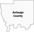 Autauga County Map Alabama