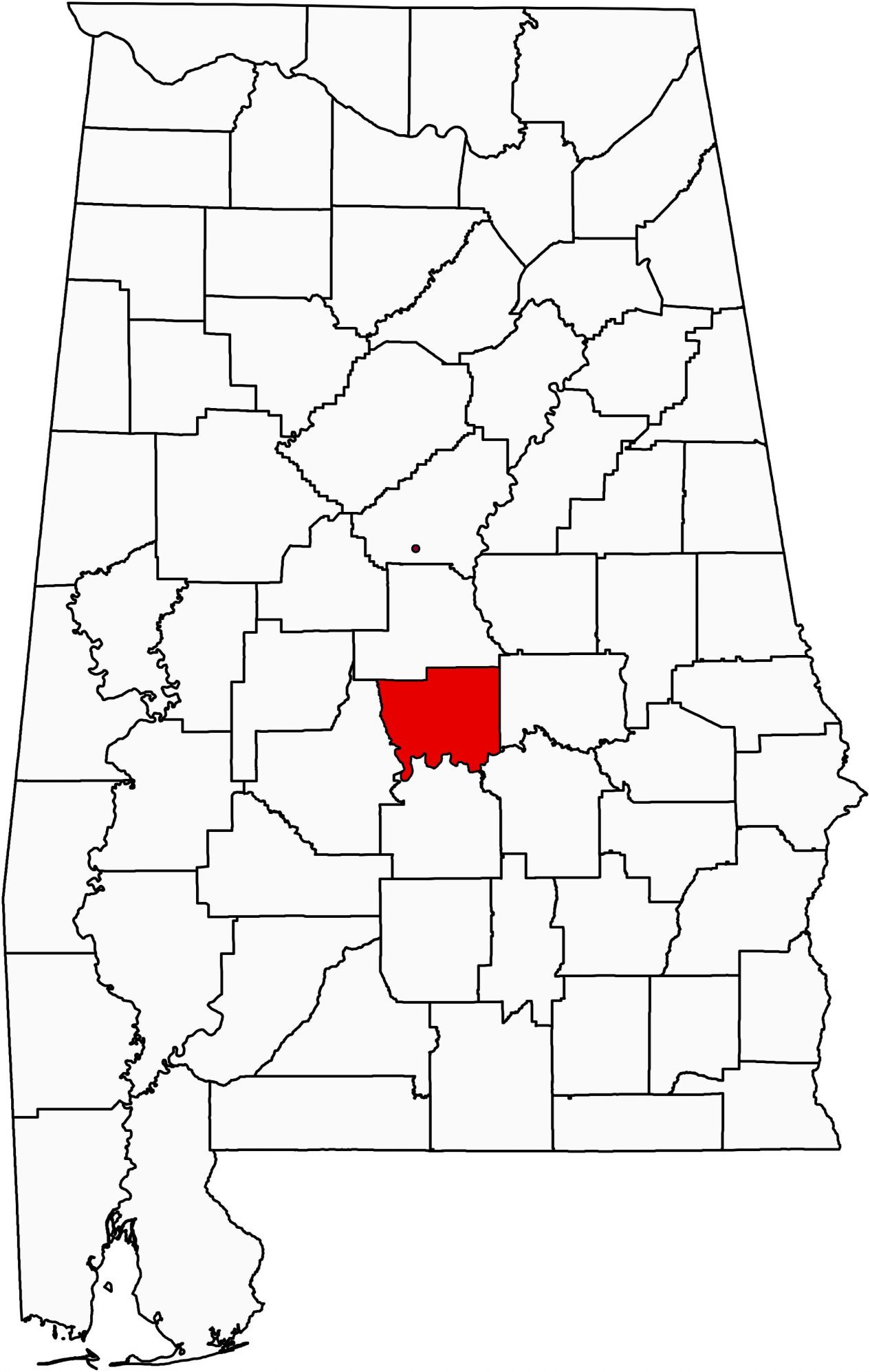 Alabama County Map Gis Geography