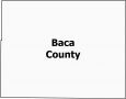 Baca County Map Colorado