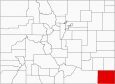 Baca County Map Colorado Locator