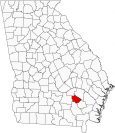 Bacon County Map Georgia Locator