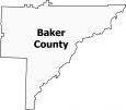 Baker County Map Georgia