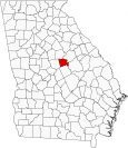 Baldwin County Map Georgia Locator