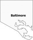 Baltimore City Map Maryland