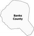 Banks County Map Georgia