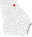 Banks County Map Georgia Locator