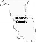 Bannock County Map Idaho