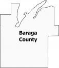 Baraga County Map Michigan