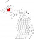 Baraga County Map Michigan Locator