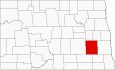 Barnes County Map North Dakota Locator