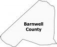 Barnwell County Map South Carolina