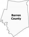 Barren County Map Kentucky