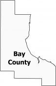 Bay County Map Michigan
