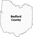 Bedford County Map Tennessee