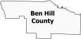 Ben Hill County Map Georgia