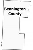 Bennington County Map Vermont
