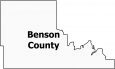 Benson County Map North Dakota