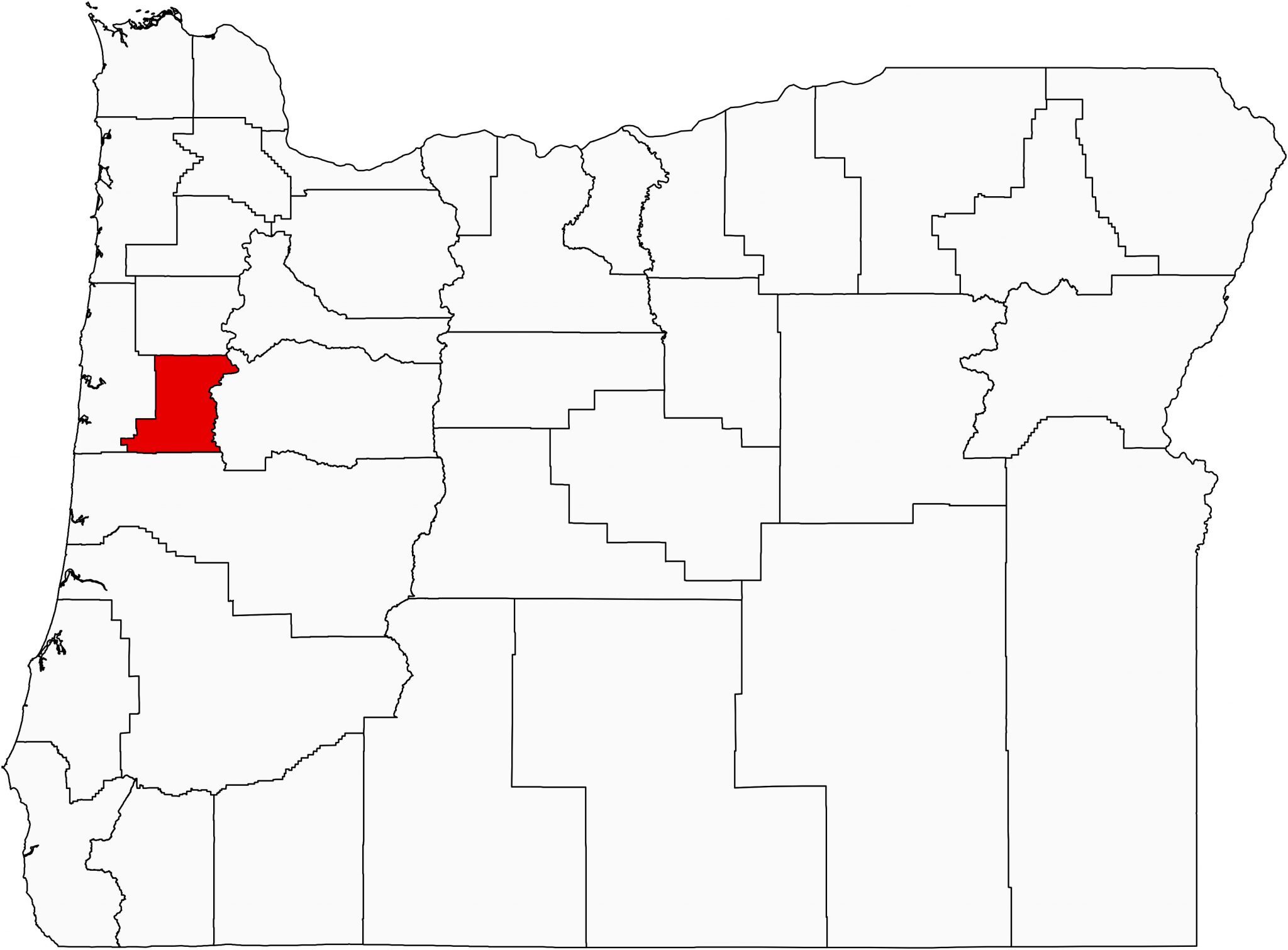 Oregon County Map - GIS Geography