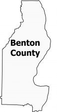 Benton County Map Tennessee