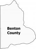 Benton County Map Washington