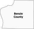 Benzie County Map Michigan