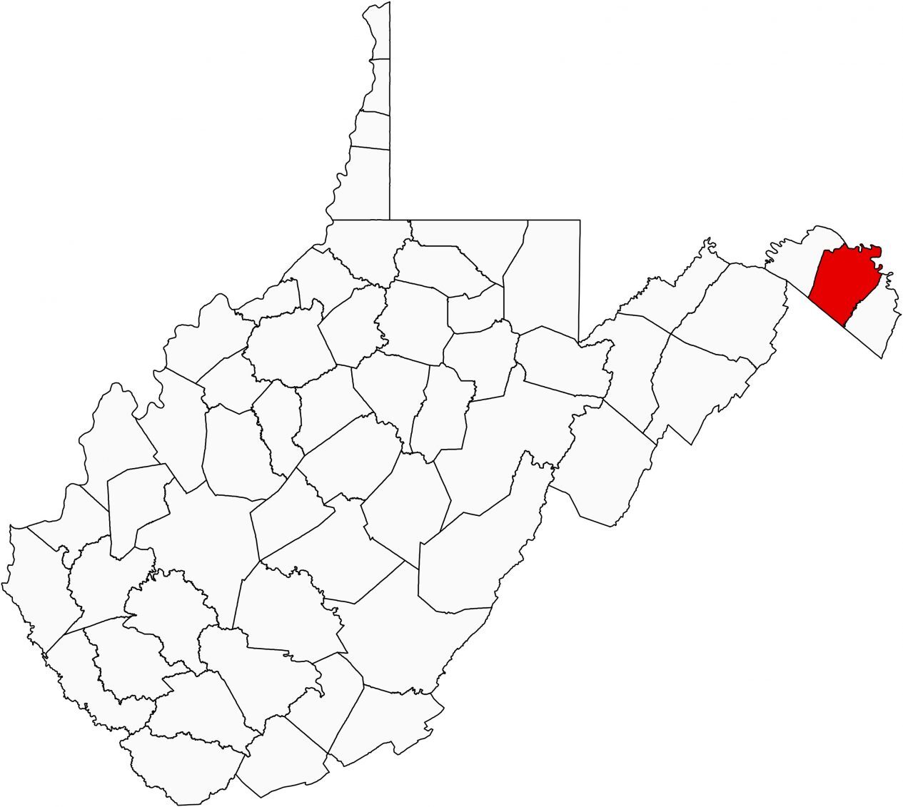 West Virginia County Map - GIS Geography