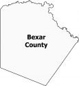 Bexar County Map Texas