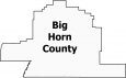 Big Horn County Map Montana