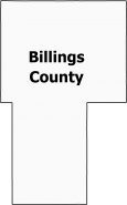 Billings County Map North Dakota