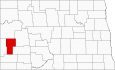 Billings County Map North Dakota Locator