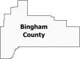 Bingham County Map Idaho