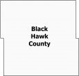 Black Hawk County Map Iowa